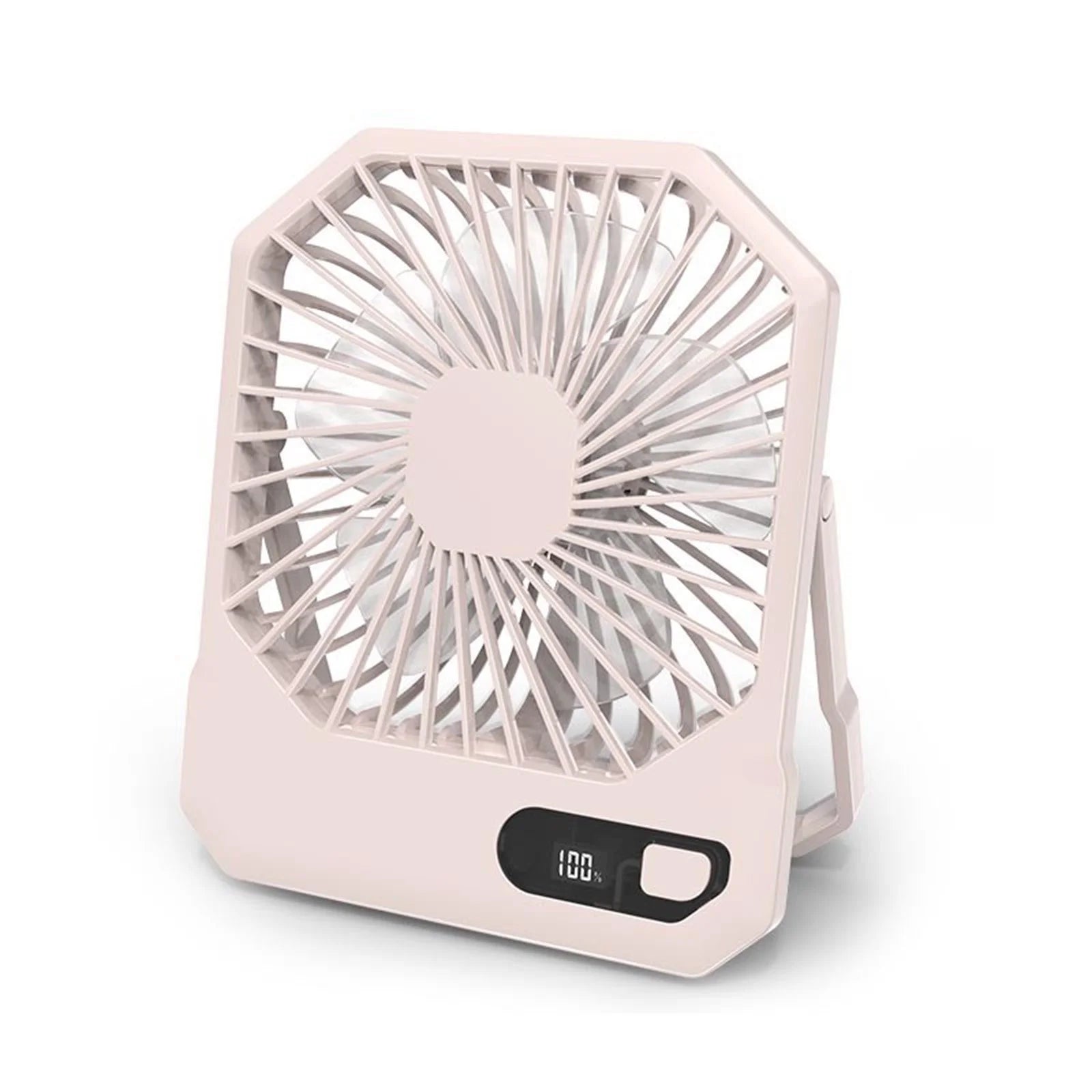 Smart Portable Air Conditioner Hands Free Bladeless Fan Portable Air Cooler Air Cooler Fan for Room, for Outdoor Indoor Office, Travel (Pink)