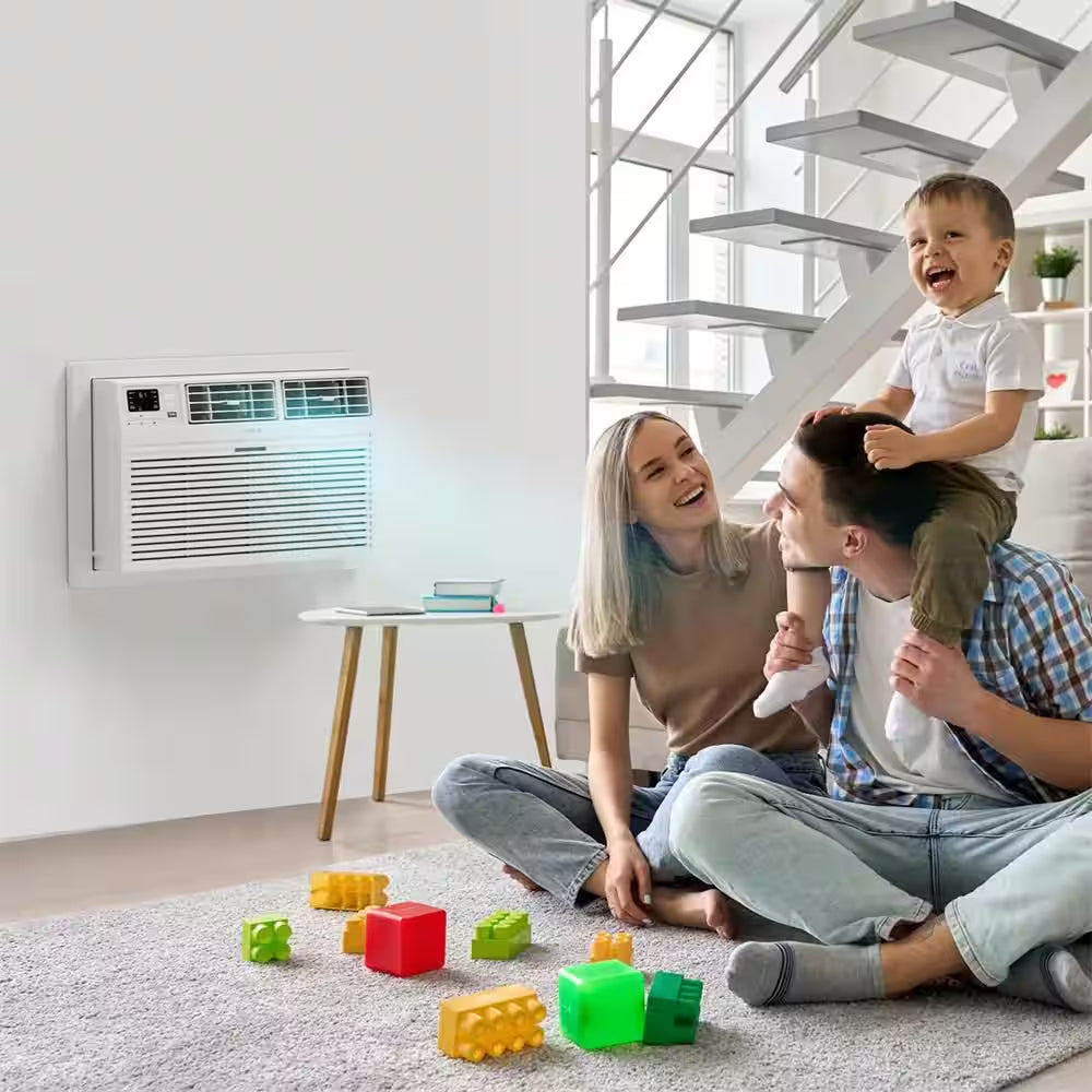 8,000 BTU (DOE) Wi-Fi Through-The-Wall Air Conditioner 350 Sq. Ft. with Remote in White 115-Volt
