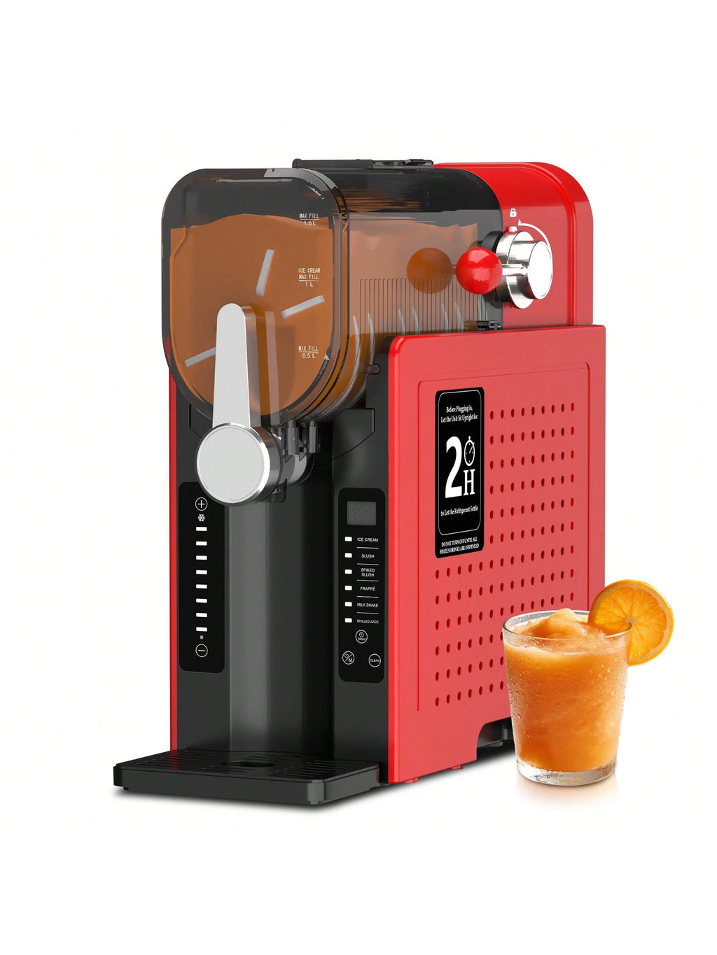 Mega-Capacity 70Oz Frozen Drink & Slush Machine – 15-Minute Rapid Freezing, 6 Automatic Programs, Simple Pour-In Operation, Dishwasher Parts, and All-Day 12-Hour Reservation Mode for Effortless Smoothies, Cocktails, Ice Treats, Family Fun & Parties,Stainless Steel 304