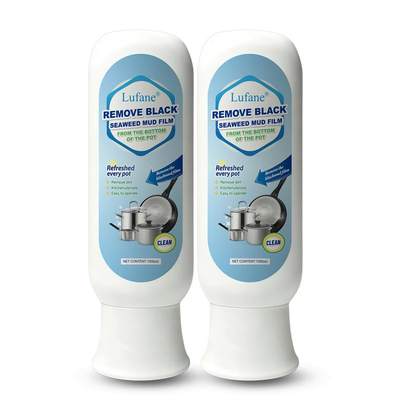 Lufane Remove Black Stain Remover for Pots & Pans - Easy Black Stain Removal for Cookware - No Damage to Pots & Pans - Restore Cookware to Like-New