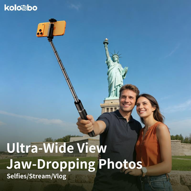 70 Inch Selfie Stick Tripod, 360° Rotation Selfie Stick, Bluetooth-Compatible Remote Control Phone Tripod for Vlog & Travel, Smartphone Camera Accessories