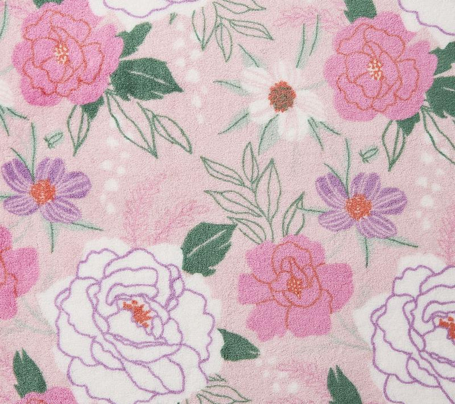 Hallmark Multicolor Flourished Love 50" X 70" Plush Throw Blan