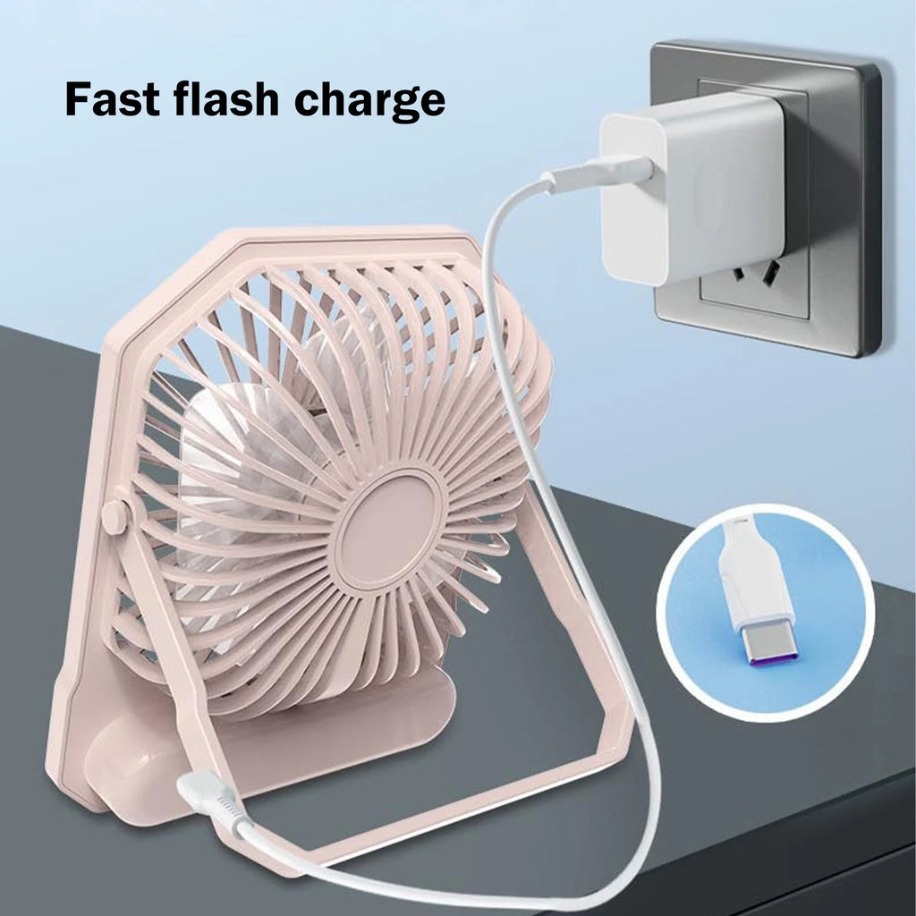 Smart Portable Air Conditioner Hands Free Bladeless Fan Portable Air Cooler Air Cooler Fan for Room, for Outdoor Indoor Office, Travel (Pink)