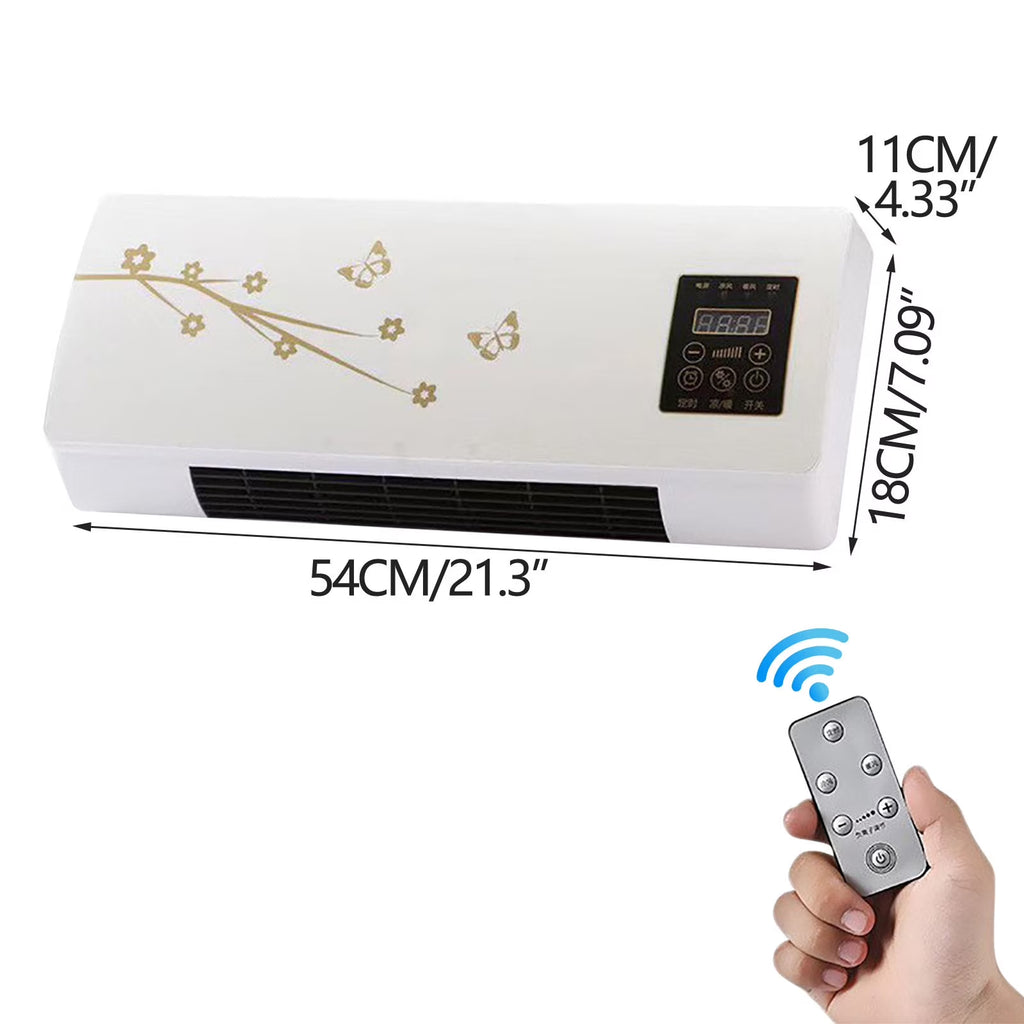 13000 BTU Mini Split Ac/Heating - Wall Mounted Ac Unit | Air Conditioner Portable Ac Heater Combo Unit, 2 In1 Wall Mounted Air Conditioner Heater with Remote Control & Timer
