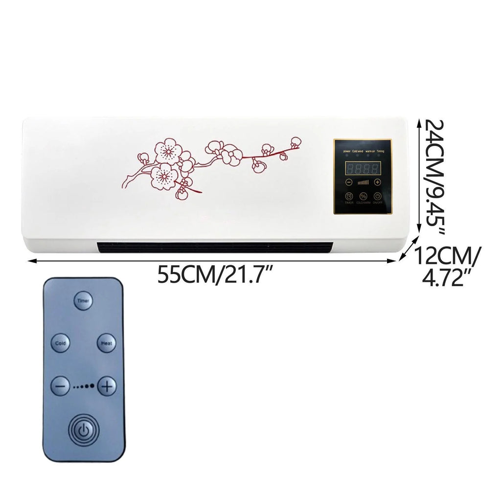 15000 BTU Smart Window Air Conditioner, Fan & Dehumidifier, 450 Sq. Ft., Remote Control, Wall-Mounted Coolings and Heating AC Unit, Operates Quietly, Energy-Saving