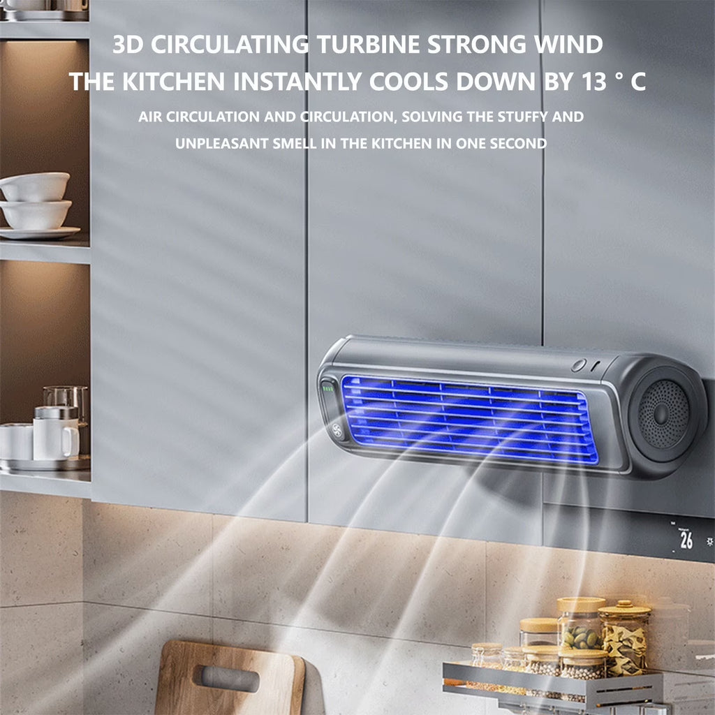 Cooling Portable Air Conditioner Fan, Wall Air Cooler, 2 in 1 Smart Air Conditioner Cooler and Heater Combo Smart Air Conditioner for All Season Use Portable Ac Conditioner for Office Bedroom 2000Ma