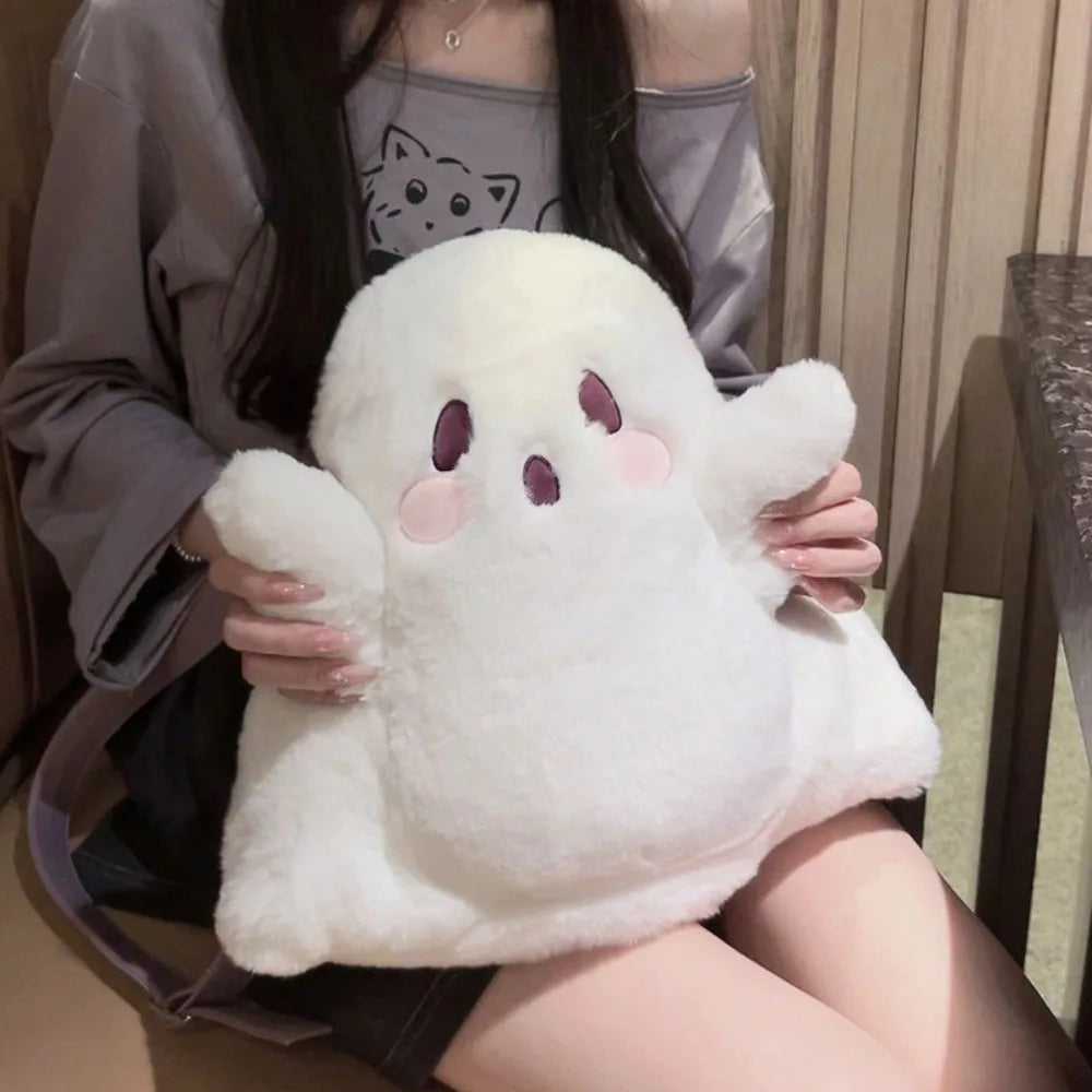 Little Ghost Backpacks for Women Classic Backpacks for Women Funny Halloween Backpacks for Women Cute Women'S Chic Shoulder Bags