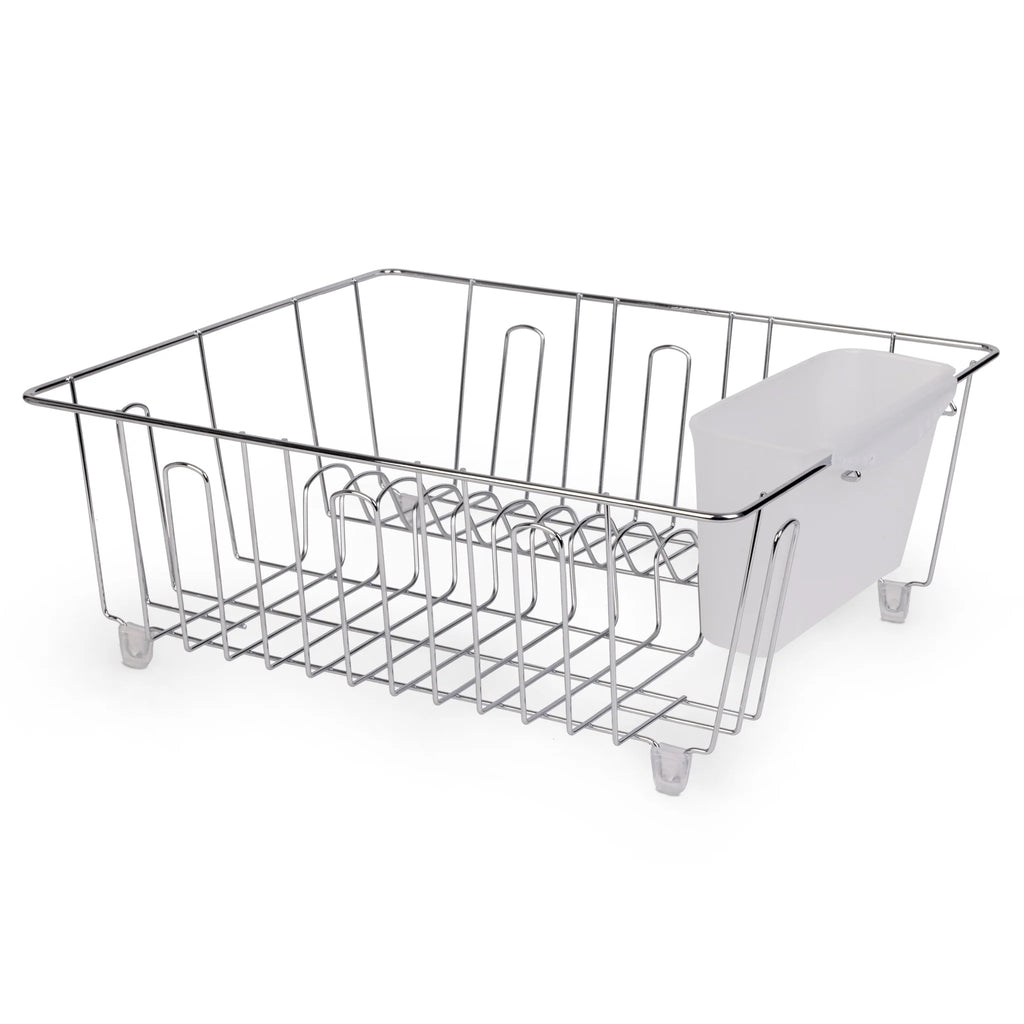 Small Wire Dish Rack - Chrome - 14.17" W X 12.64" L X 5.67" H