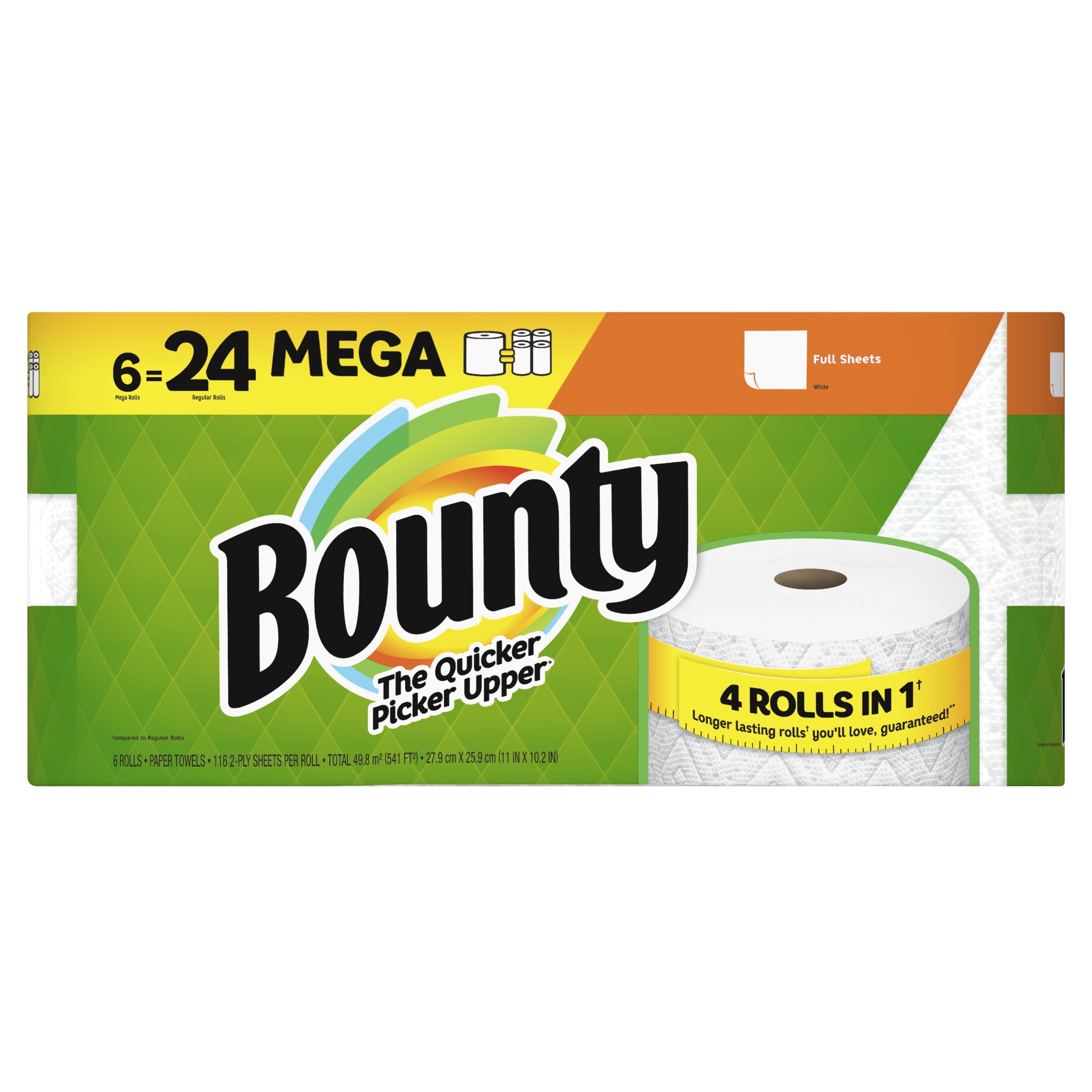 Paper Towels Full Sheet, 6 Mega Rolls