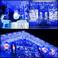 Christmas Lights, 13FT Extendable LED String Lights,Waterproof Outdoor Fairy Lights Curtain Lights Icicle Lights for Christmas Garden Patio Party Decoration