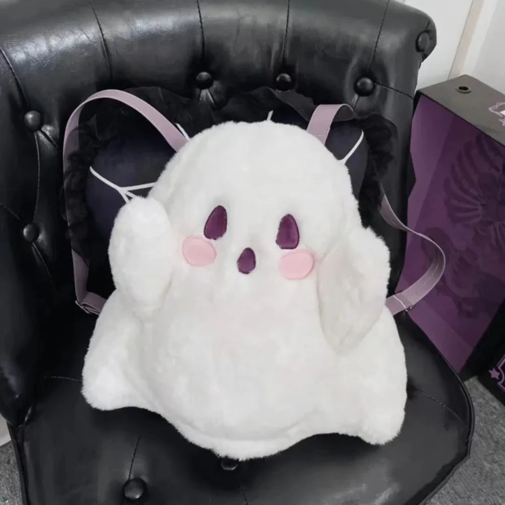 Little Ghost Backpacks for Women Classic Backpacks for Women Funny Halloween Backpacks for Women Cute Women'S Chic Shoulder Bags