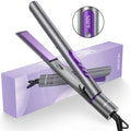 New Upgrade Ionic Flat Iron , Fast Heating Professional Salon 2-In-1 Ceramic Hair Straightener and Curler,Dual Voltage for Travel