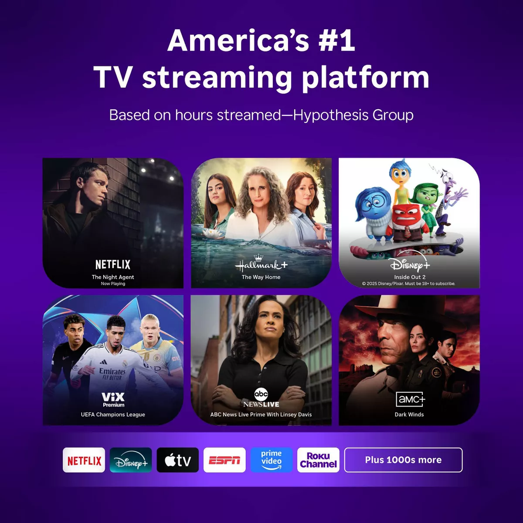 Roku 32" Select Series 720P HD Smart Roku TV with Roku TV Remote