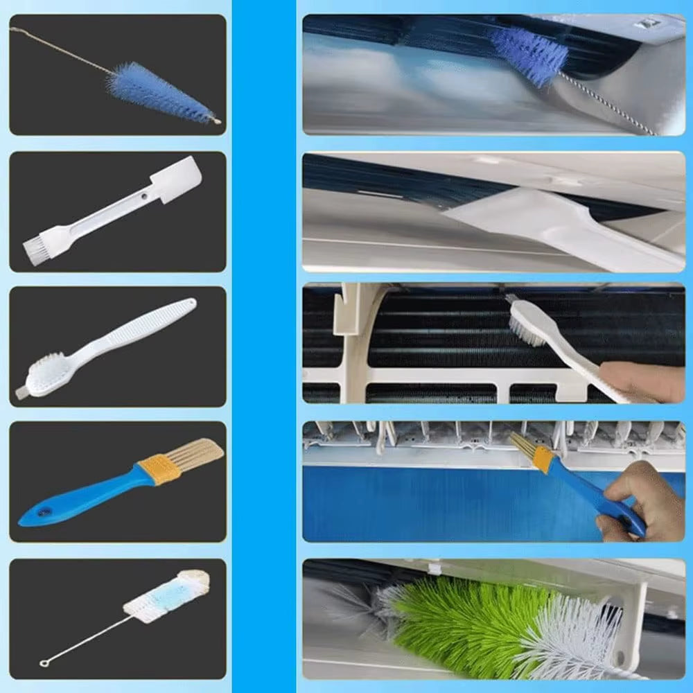 Large Air Conditioner Cleaning Cover Double Layer Thickening Wash Mounted Protective Dust Cleaner Water Bag Tightening Belt Kit