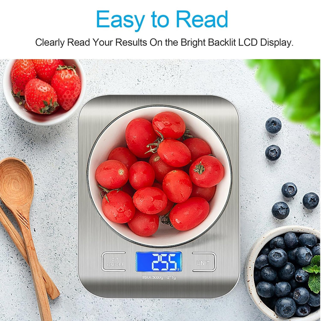 Bascula Digital De Cocina Pesa De Alimentos Comida Gramos Onzas Multifunctiona