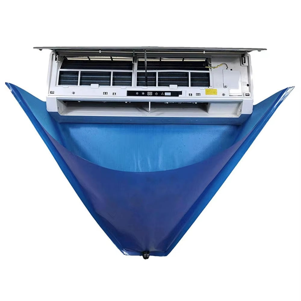 Large Air Conditioner Cleaning Cover Double Layer Thickening Wash Mounted Protective Dust Cleaner Water Bag Tightening Belt Kit
