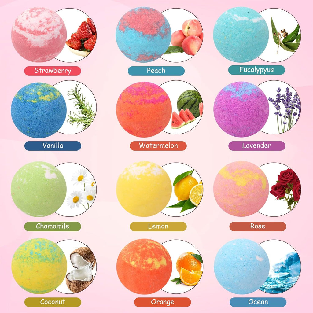 Bath Bombs for Kids with Surprise inside Princess Toys Natural Bath Bombs Handmade Spa Organic Bubble Bath Bomb Bath Fizzy with Jewelry Set Girls Birthday Christmas Gift