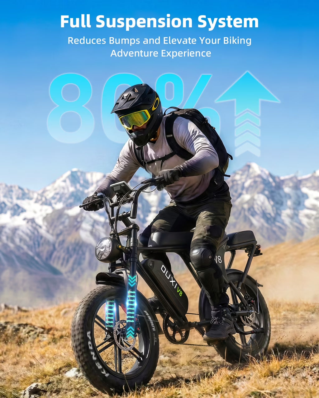 Hipatoo Electric Bike for Adults, Ebike Moped Style with 1000W Peak Motor 48V 15Ah Battery up to 31MPH, 20'' Fat Tire E Bike, Dual Disc Brakes Mountain Bike for Commuting & Off-Road, E-Bike UL2849