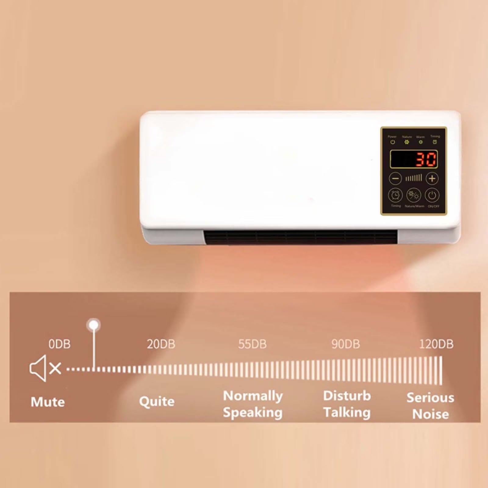 14000 BTU Ductless Portable Air Conditioners No Windows Needed, Wall Air Conditioner with Heaters, Split Ac Heating System, Fast Heating