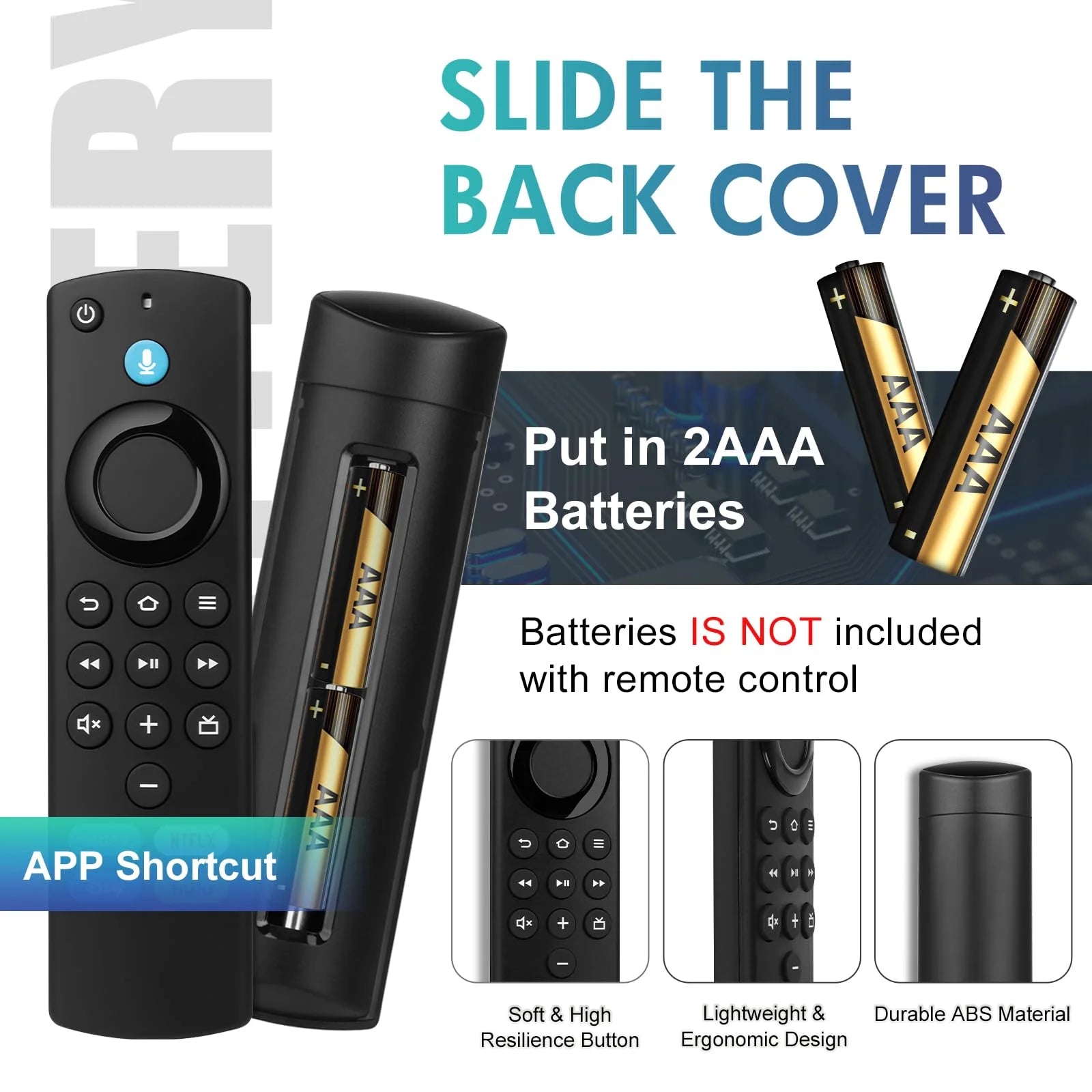 Voice Remote Replacement for All Series, Hisense, TCL TV Cube/Stick, Compatible with Stick 4K Max/4K (1St/2Nd Gen), Stick (2Nd/3Rd Gen)/Stick Lite/Hd, Omni, Insignia/Toshiba/Pioneer Smart TV