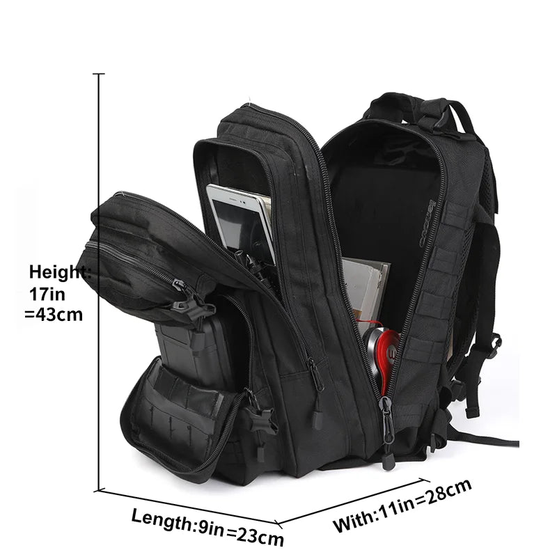 30L Men Backpacks 1000D Nylon Waterproof Backpack Outdoor Tactical Backpacks Camping Hunting Backpacks Bag
