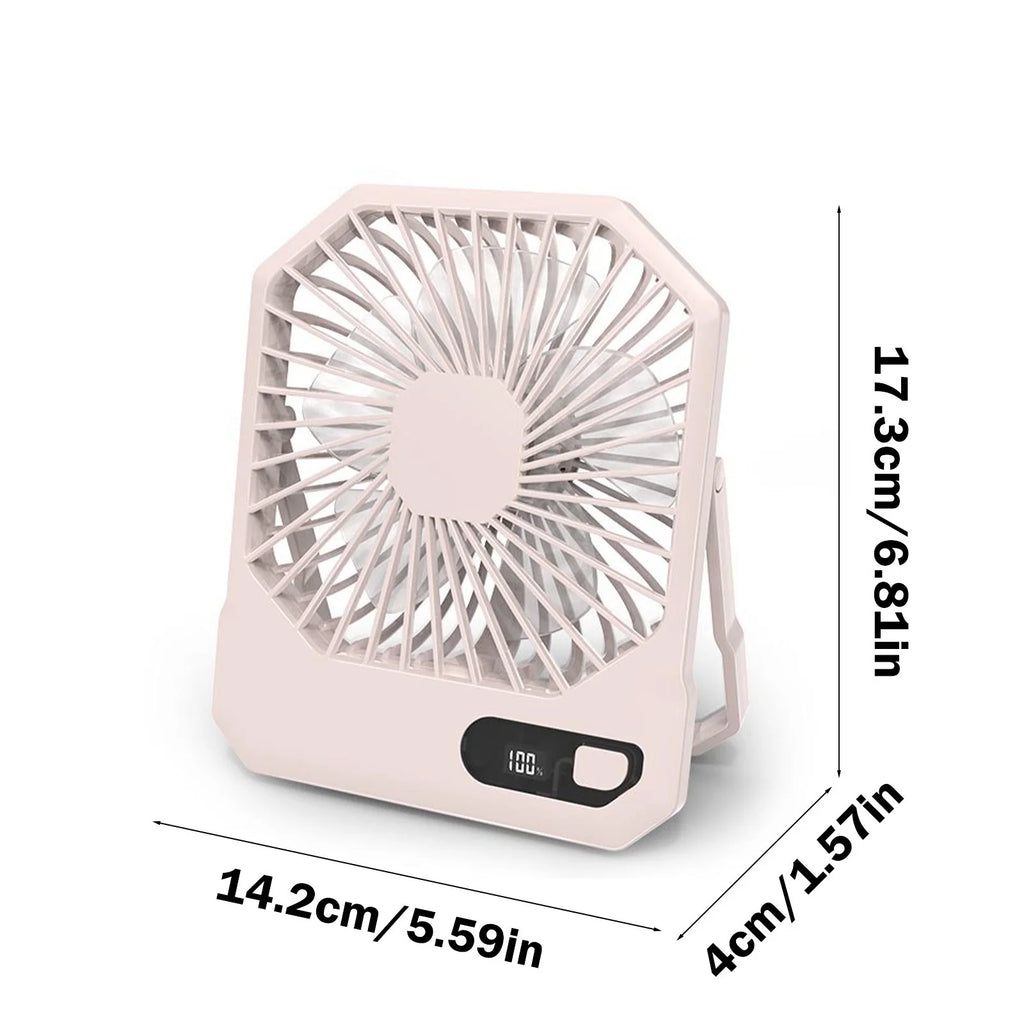 Smart Portable Air Conditioner Hands Free Bladeless Fan Portable Air Cooler Air Cooler Fan for Room, for Outdoor Indoor Office, Travel (Pink)