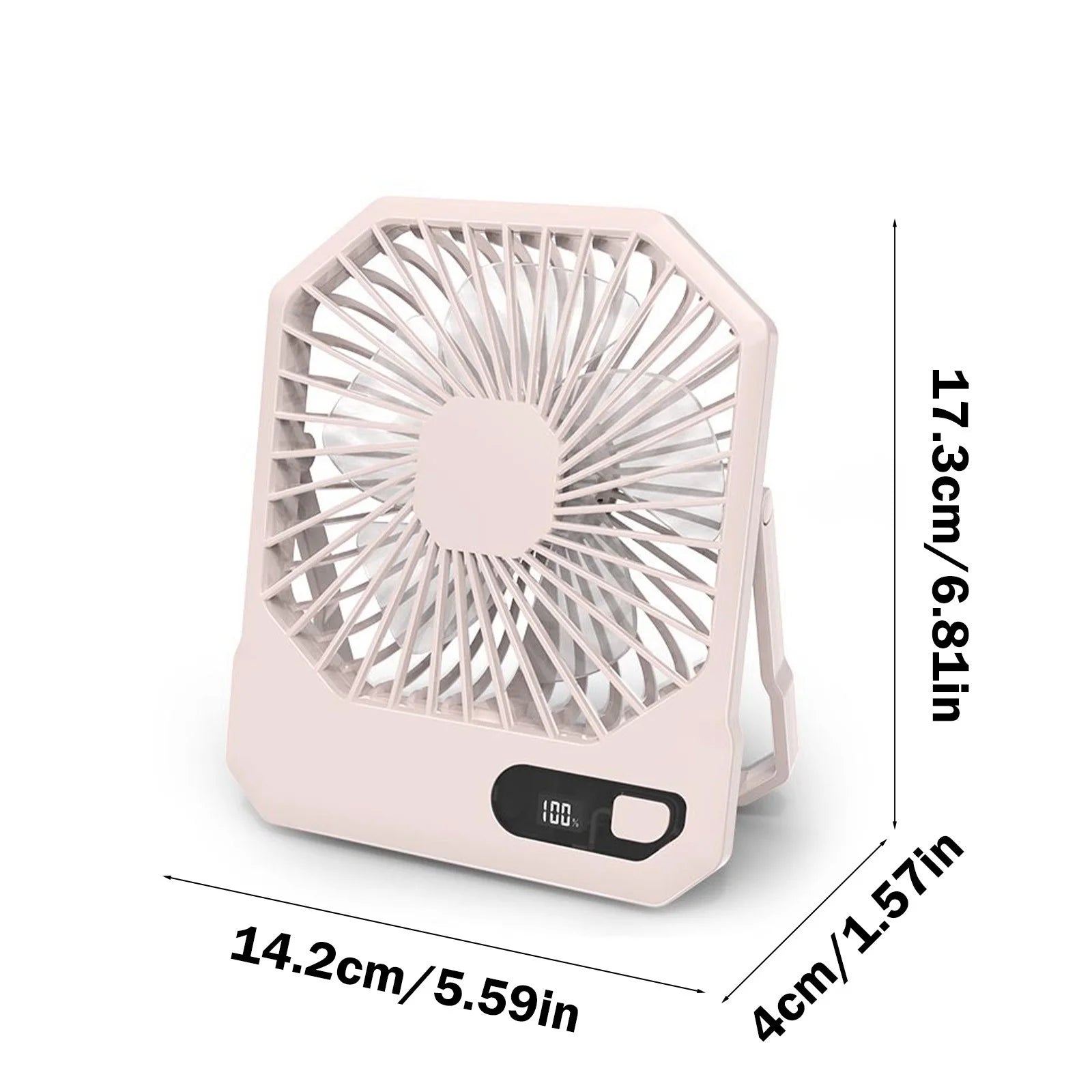 Smart Portable Air Conditioner Hands Free Bladeless Fan Portable Air Cooler Air Cooler Fan for Room, for Outdoor Indoor Office, Travel (Pink)