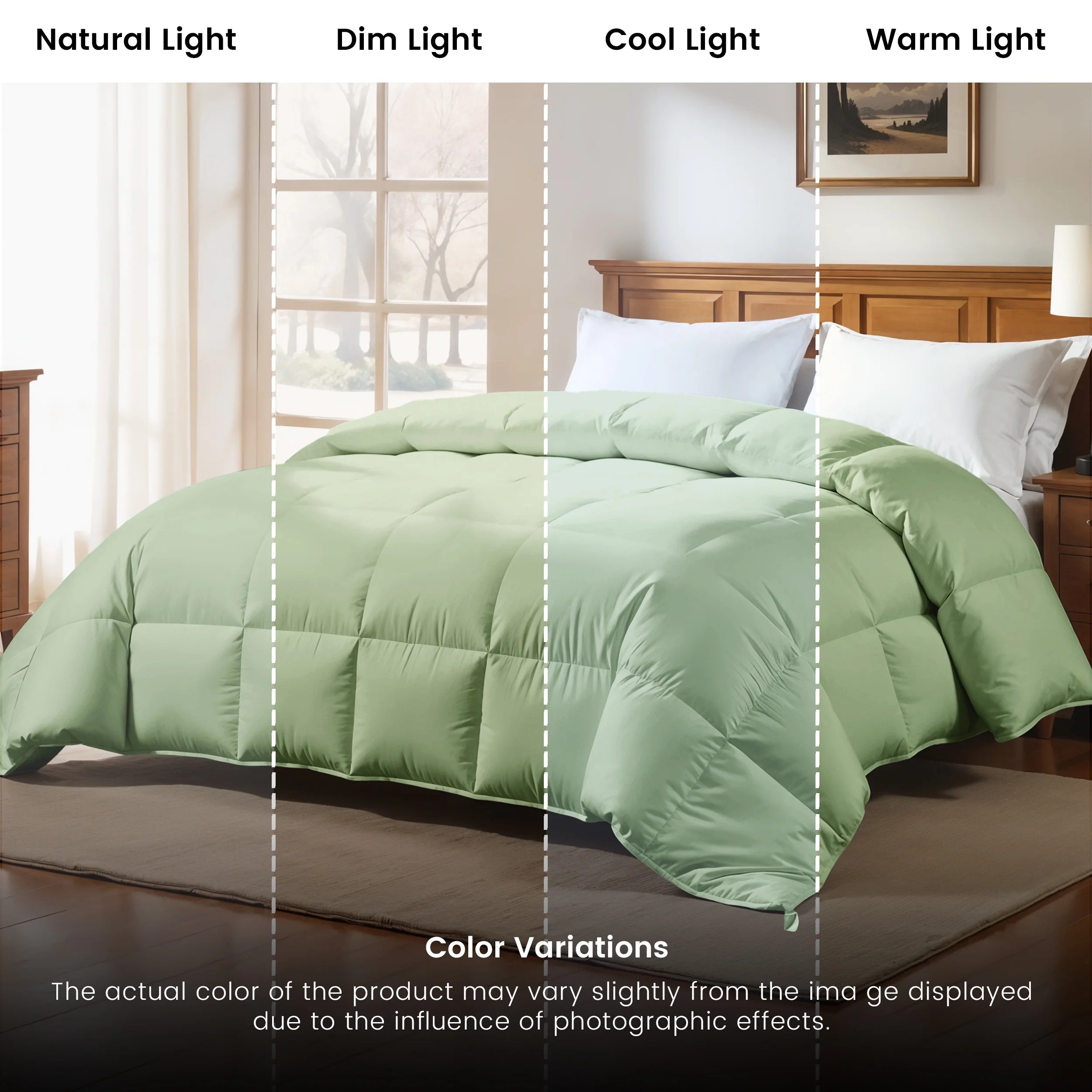 Twin Comforter - down Alternative Comforter & Duvet Insert - Single Comforter, Sage