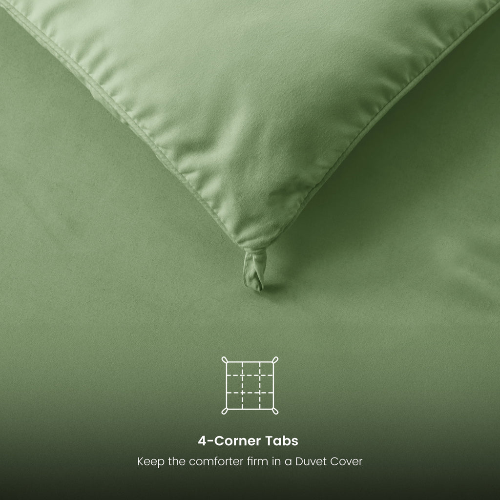 Twin Comforter - down Alternative Comforter & Duvet Insert - Single Comforter, Sage