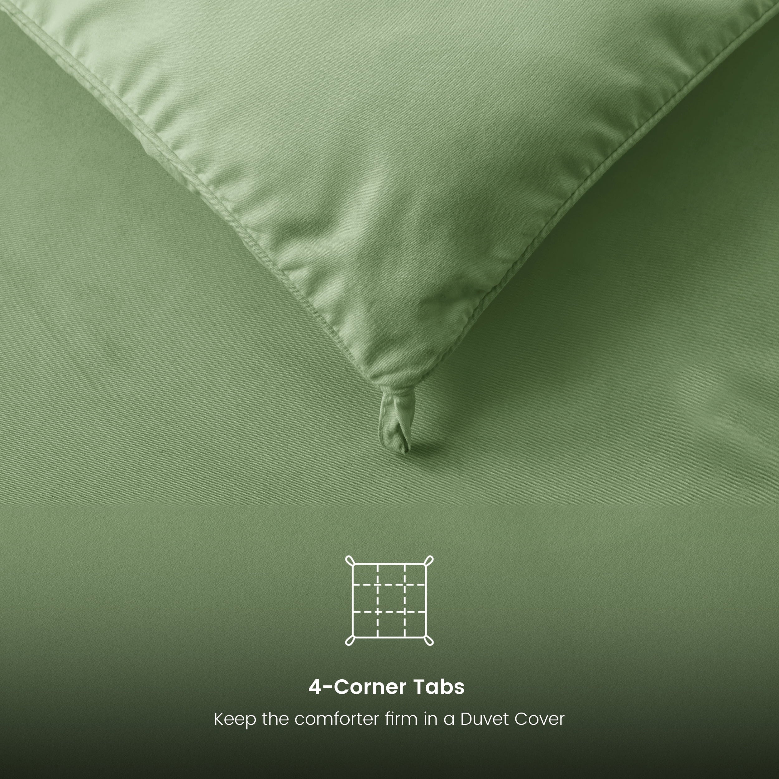 Twin Comforter - down Alternative Comforter & Duvet Insert - Single Comforter, Sage