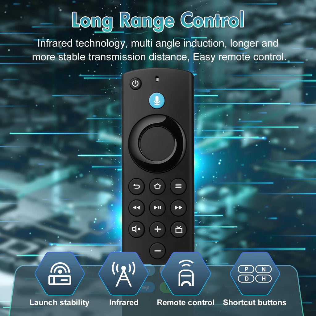 Voice Remote Replacement for All Series, Hisense, TCL TV Cube/Stick, Compatible with Stick 4K Max/4K (1St/2Nd Gen), Stick (2Nd/3Rd Gen)/Stick Lite/Hd, Omni, Insignia/Toshiba/Pioneer Smart TV