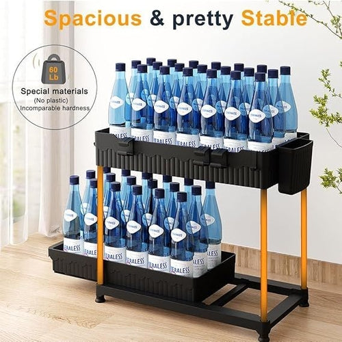 3 Pack Under Sink Organizers,2-Tier Multi-Use Kitchen and Bathroom