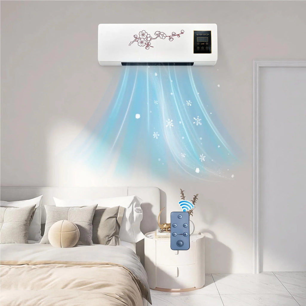 15000 BTU Smart Window Air Conditioner, Fan & Dehumidifier, 450 Sq. Ft., Remote Control, Wall-Mounted Coolings and Heating AC Unit, Operates Quietly, Energy-Saving