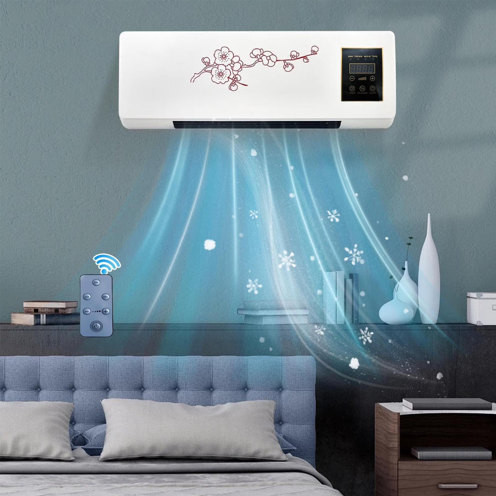 15000 BTU Smart Window Air Conditioner, Fan & Dehumidifier, 450 Sq. Ft., Remote Control, Wall-Mounted Coolings and Heating AC Unit, Operates Quietly, Energy-Saving