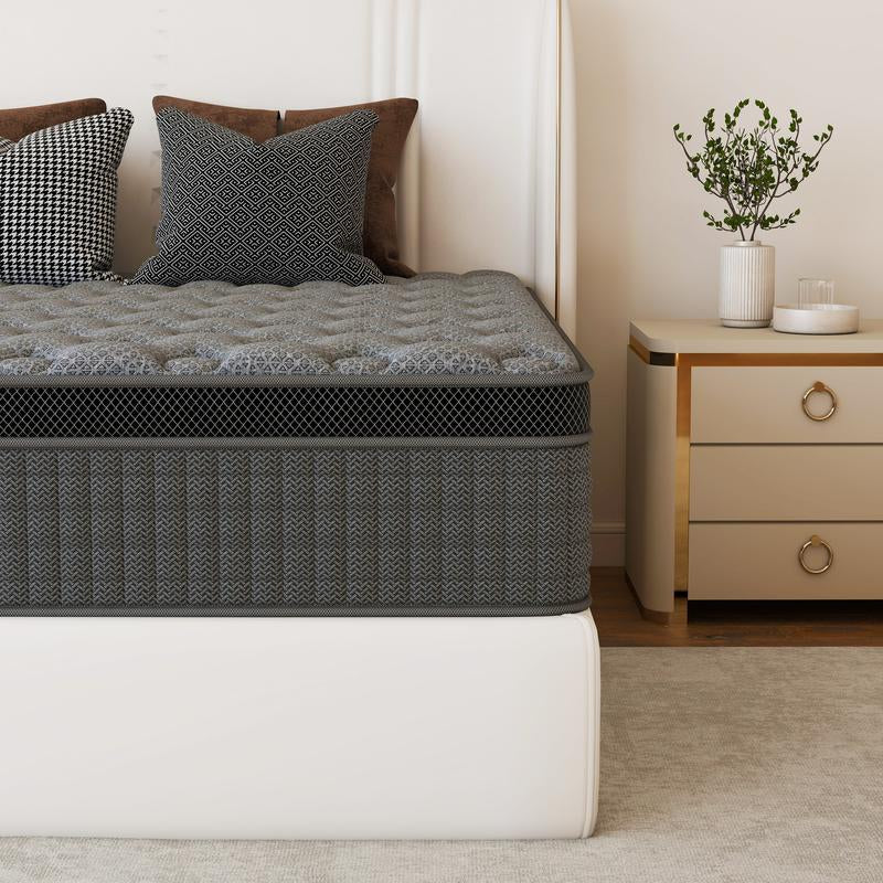 12/14 Inch Twin Full Queen King Mattress Individual Pocketed Coil & Memory Foam Hybrid Medium Firm Lumbar Support Orthopedic Design for Home Bedroom Hotel Boxed Mattress Holiday Gift Modern Furniture Ergonomic Sleep Solution