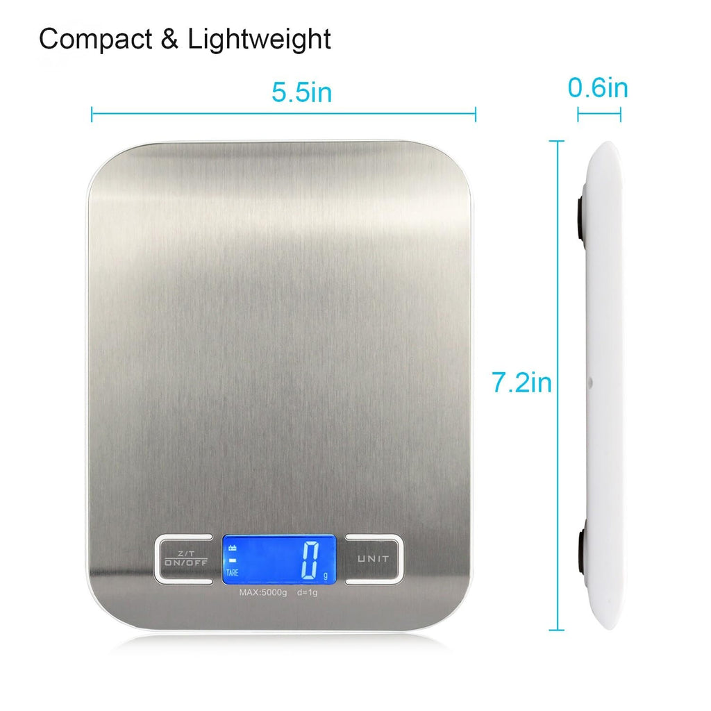 Bascula Digital De Cocina Pesa De Alimentos Comida Gramos Onzas Multifunctiona