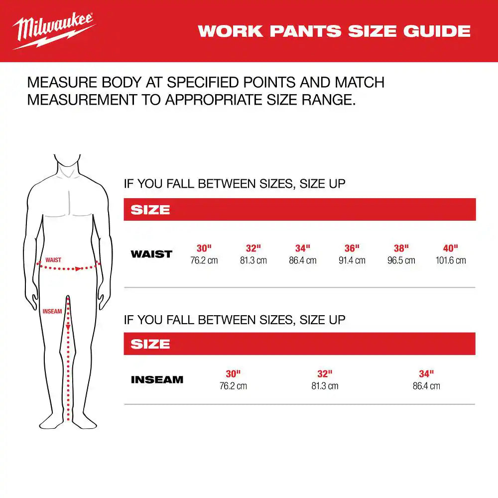 Men'S 32 In. X 32 In. Brown FREEFLEX Tech Work Pants with 7 Pockets